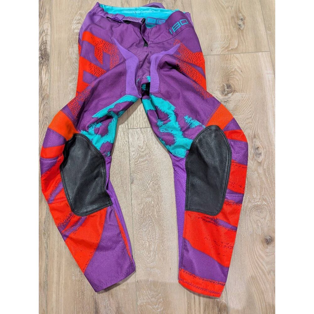 Fox Racing 180 Motocross Pants Women’s 1/2 Purple Orange Y2K Moto Dirt Bike - Picture 5 of 15